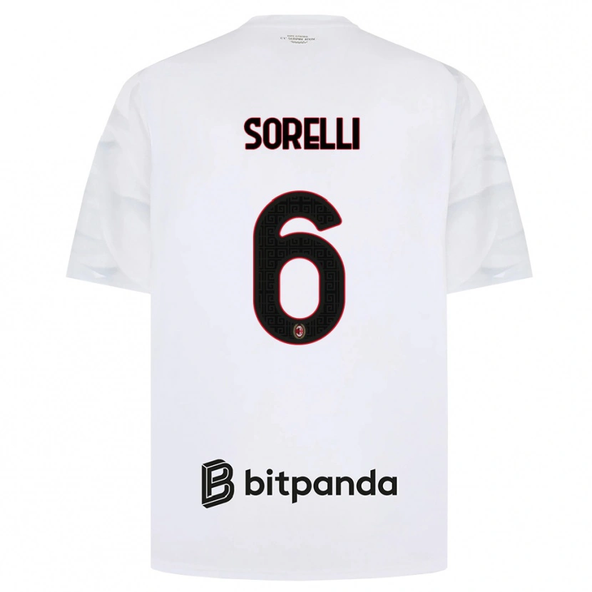 Danxen Mujer Camiseta Nadine Sorelli #6 Blanco Rojo Negro 2ª Equipación 2026/27 La Camisa