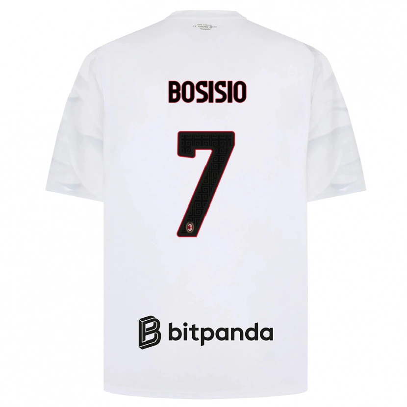 Danxen Mujer Camiseta Josue Bosisio #7 Blanco Rojo Negro 2ª Equipación 2026/27 La Camisa