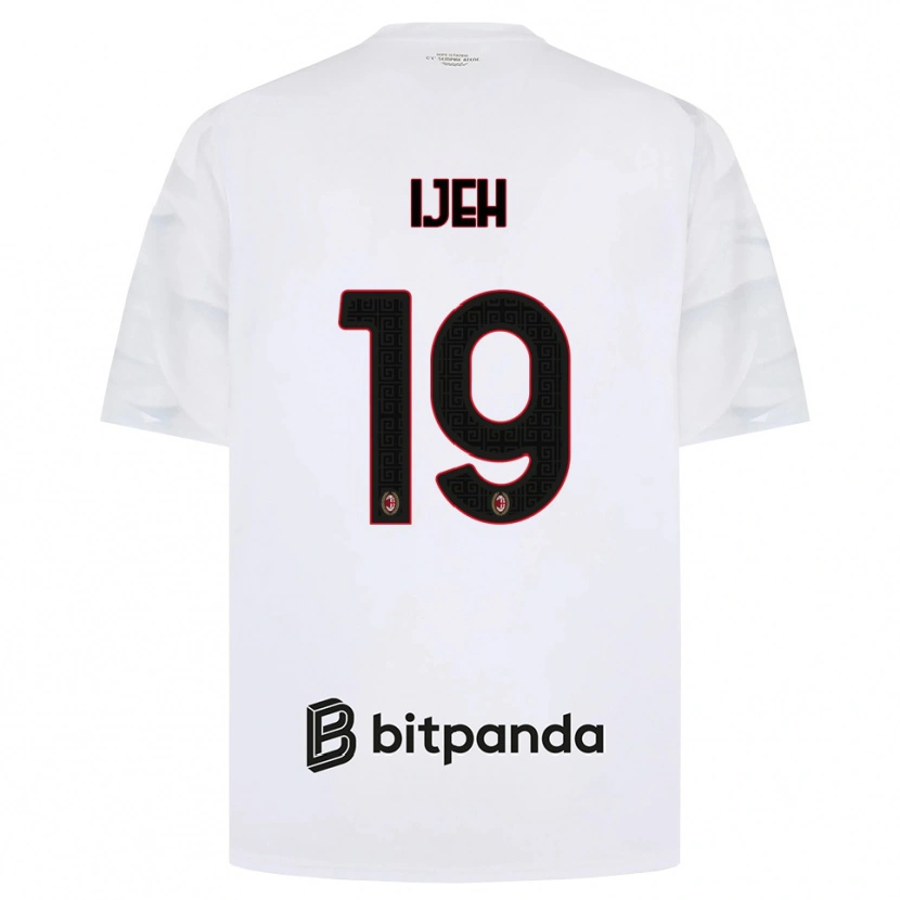 Danxen Mujer Camiseta Evelyn Ijeh #19 Blanco Rojo Negro 2ª Equipación 2026/27 La Camisa