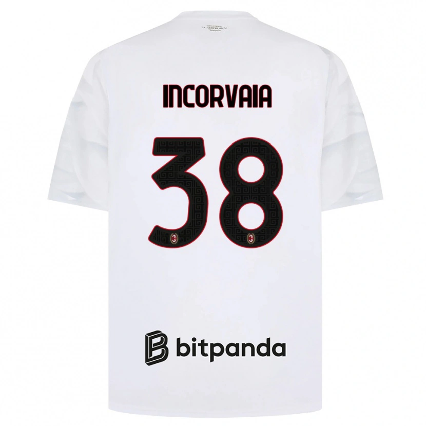 Danxen Mujer Camiseta Giovanni Incorvaia #38 Blanco Rojo Negro 2ª Equipación 2026/27 La Camisa