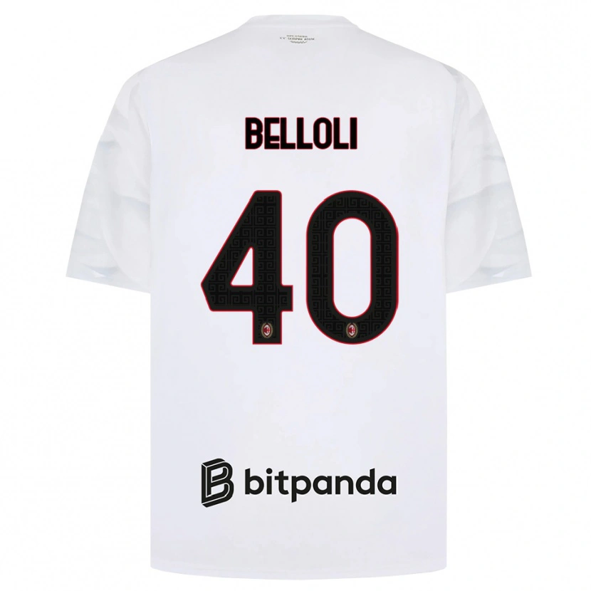 Danxen Mujer Camiseta Sofia Belloli #40 Blanco Rojo Negro 2ª Equipación 2026/27 La Camisa