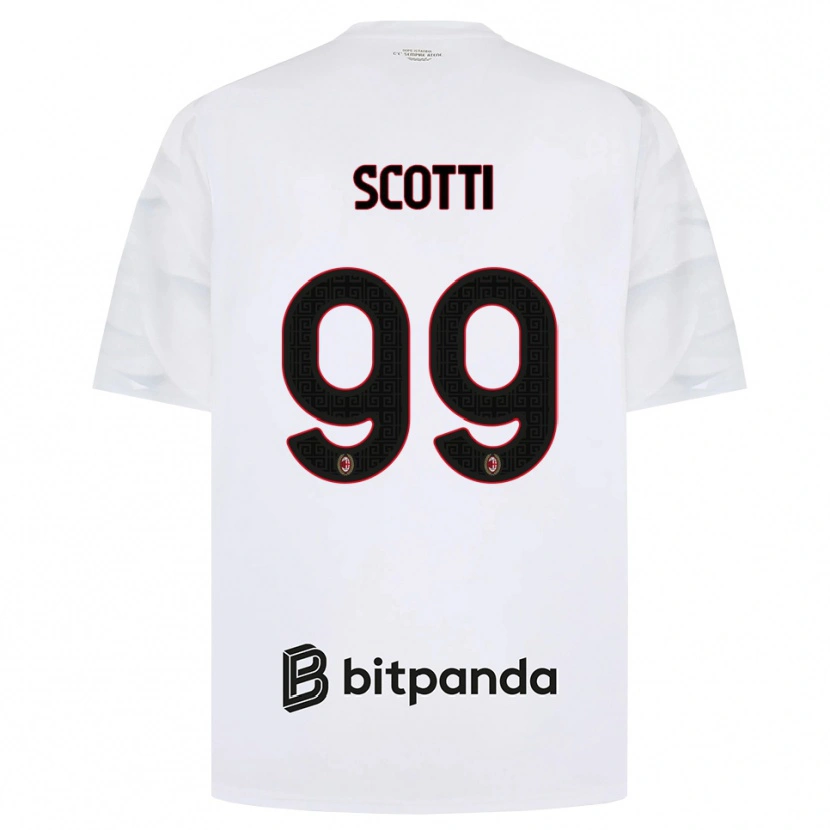 Danxen Mujer Camiseta Filippo Scotti #99 Blanco Rojo Negro 2ª Equipación 2026/27 La Camisa