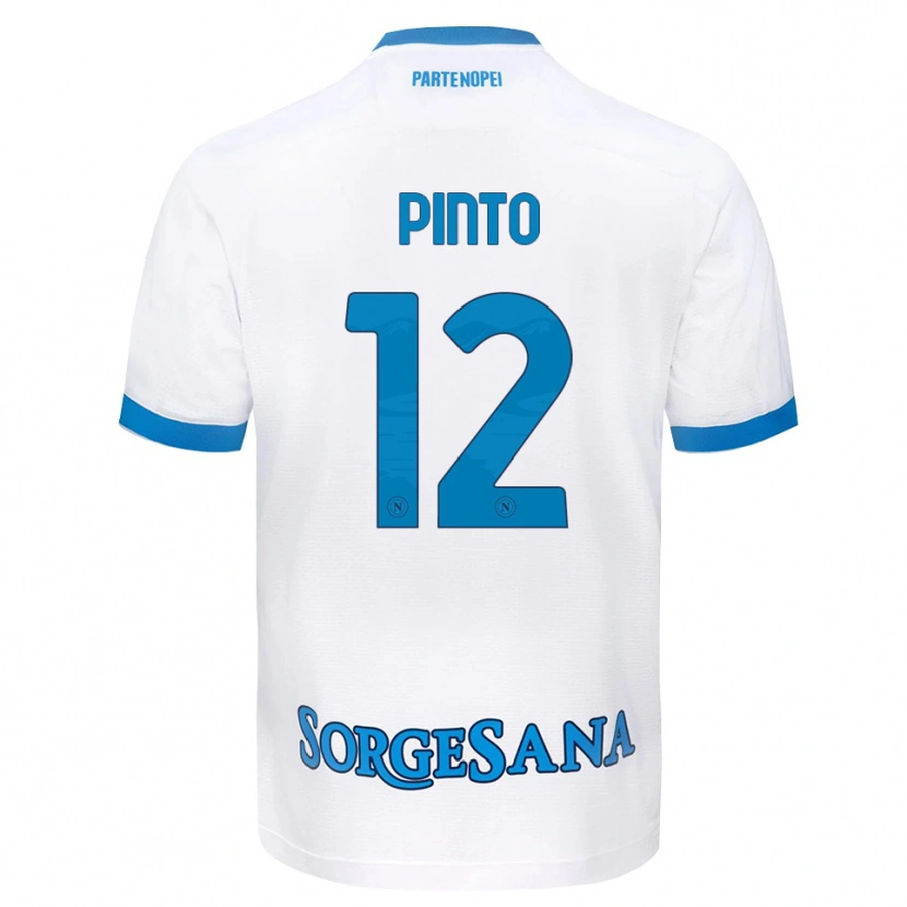 Danxen Mujer Camiseta Ciro Pinto #12 Blanco Azul Cielo 2ª Equipación 2026/27 La Camisa