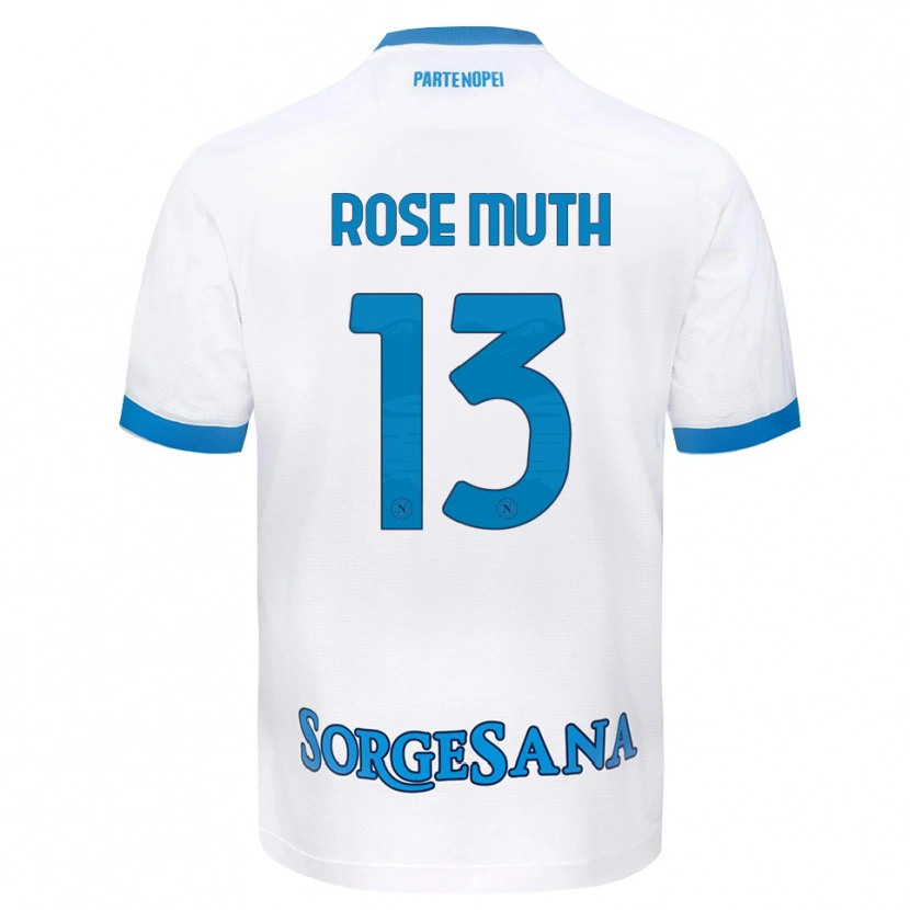 Danxen Mujer Camiseta Natalie Rose Muth #13 Blanco Azul Cielo 2ª Equipación 2026/27 La Camisa