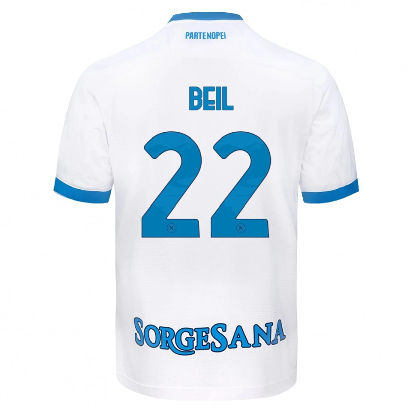 Danxen Mujer Camiseta Vivien Beil #22 Blanco Azul Cielo 2ª Equipación 2026/27 La Camisa