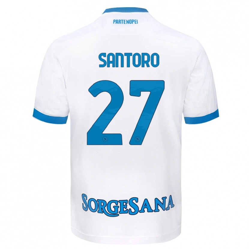 Danxen Mujer Camiseta Erika Santoro #27 Blanco Azul Cielo 2ª Equipación 2026/27 La Camisa
