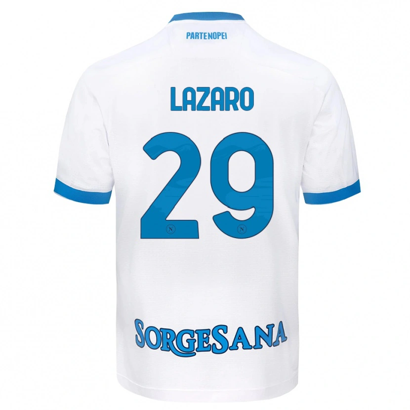 Danxen Mujer Camiseta Paloma Lázaro #29 Blanco Azul Cielo 2ª Equipación 2026/27 La Camisa