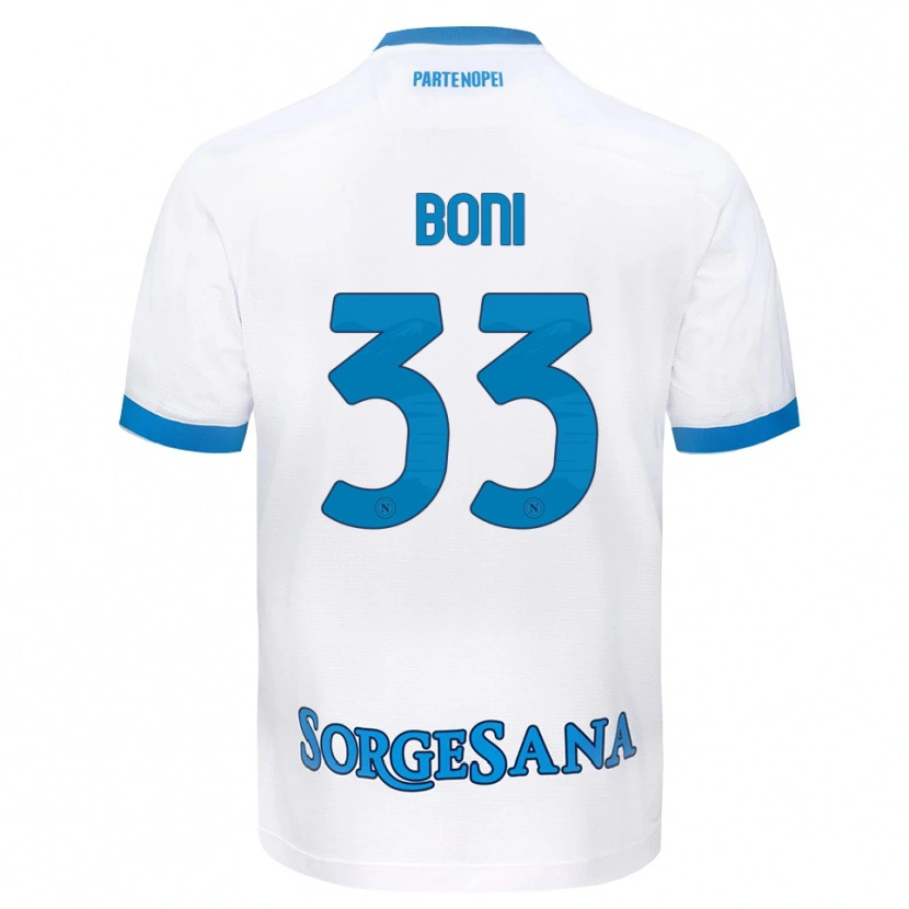 Danxen Mujer Camiseta Landry Boni #33 Blanco Azul Cielo 2ª Equipación 2026/27 La Camisa