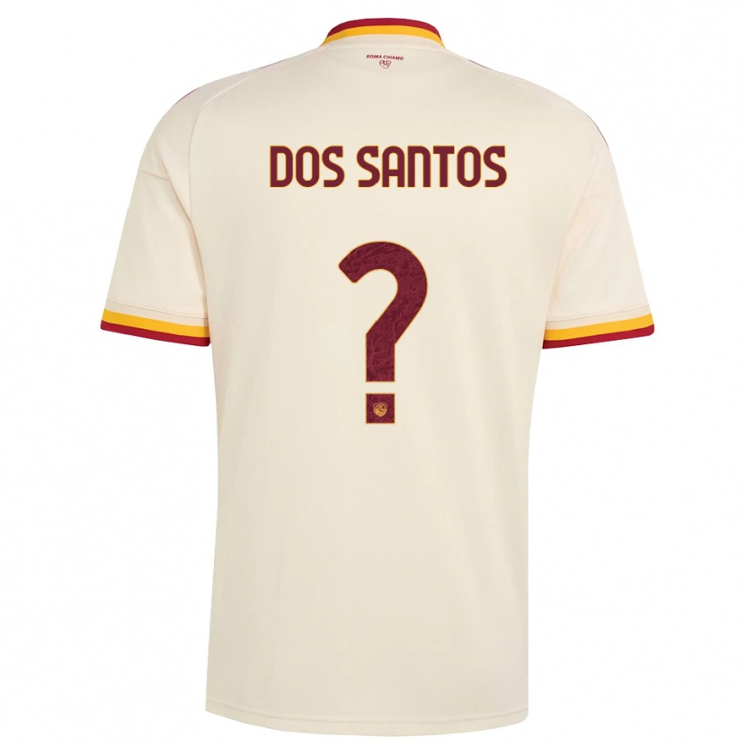 Danxen Mujer Camiseta Leandro Dos Santos #0 Champán Rojo Amarillo 2ª Equipación 2026/27 La Camisa