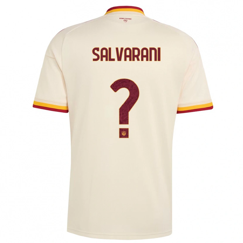 Danxen Mujer Camiseta Mattia Salvarani #0 Champán Rojo Amarillo 2ª Equipación 2026/27 La Camisa