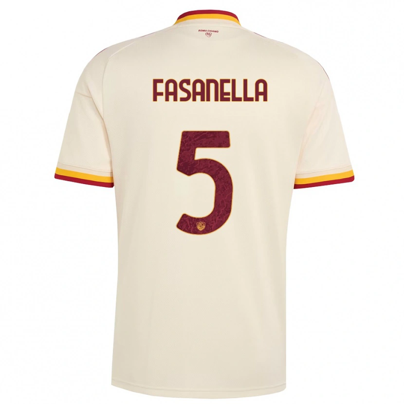Danxen Mujer Camiseta Rafael Fasanella #5 Champán Rojo Amarillo 2ª Equipación 2026/27 La Camisa