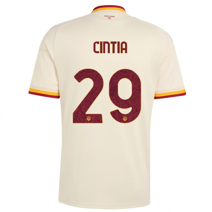 Danxen Mujer Camiseta Cintia Rafaela Soares Martins #29 Champán Rojo Amarillo 2ª Equipación 2026/27 La Camisa
