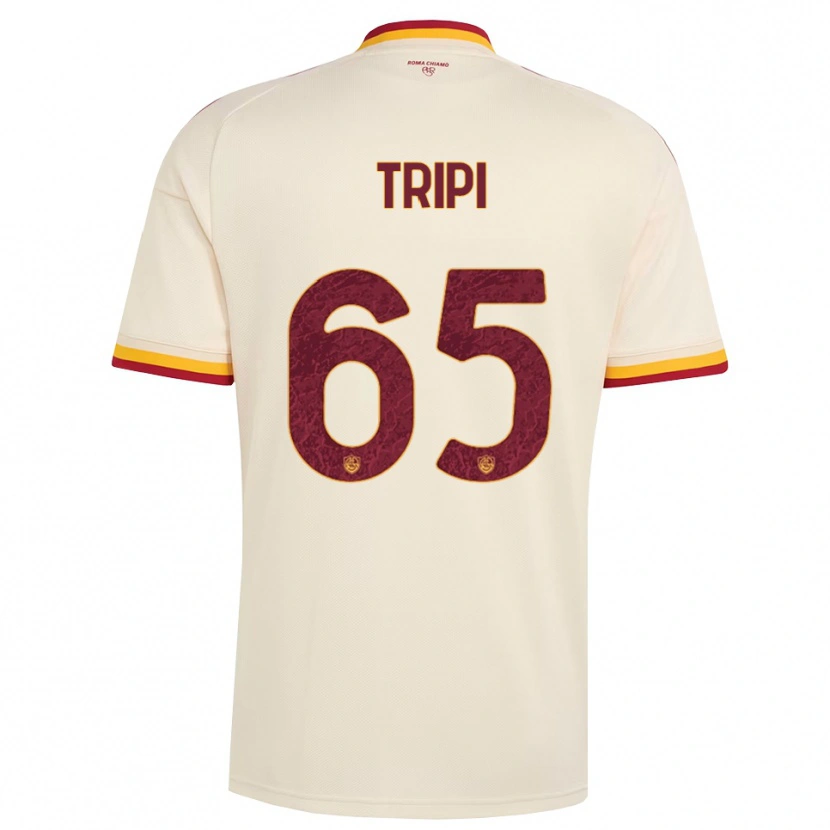 Danxen Mujer Camiseta Filippo Tripi #65 Champán Rojo Amarillo 2ª Equipación 2026/27 La Camisa