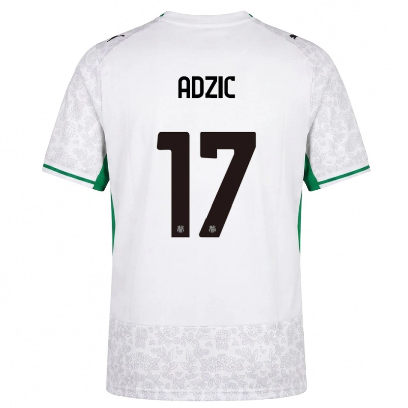 Danxen Mujer Camiseta Vasilije Adžić #17 Blanco Negro Verde 2ª Equipación 2026/27 La Camisa
