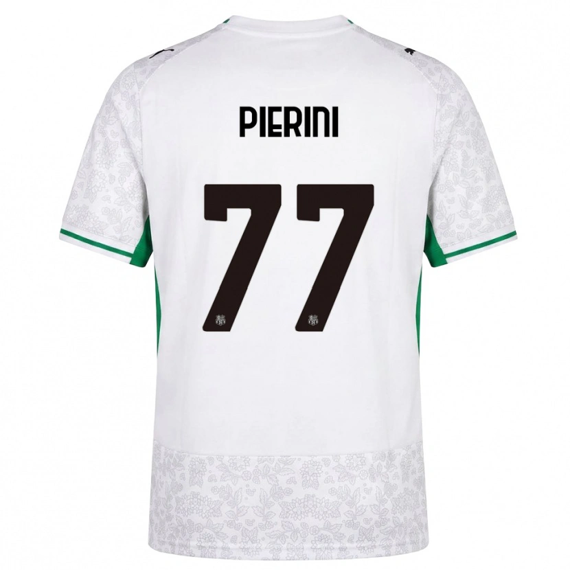 Danxen Mujer Camiseta Nicholas Pierini #77 Blanco Negro Verde 2ª Equipación 2026/27 La Camisa