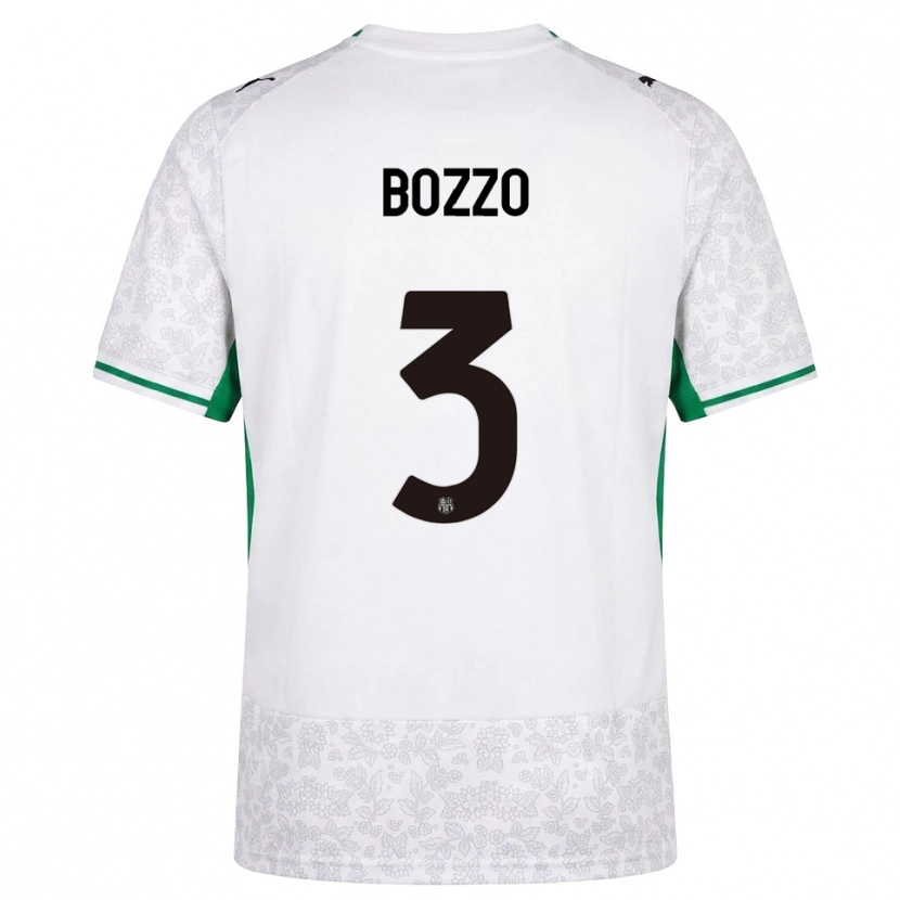 Danxen Mujer Camiseta Marco Bozzo #3 Blanco Negro Verde 2ª Equipación 2026/27 La Camisa
