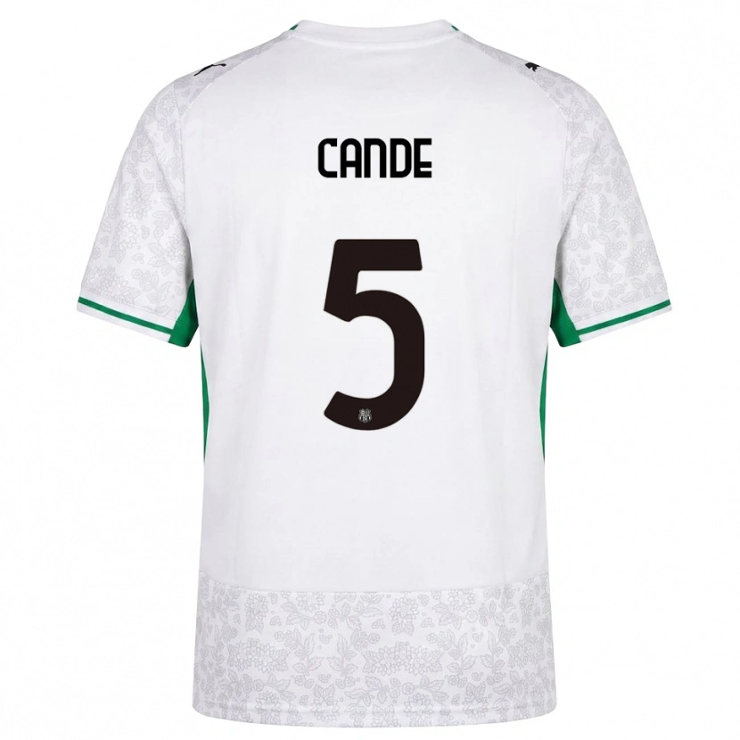 Danxen Mujer Camiseta Fali Candé #5 Blanco Negro Verde 2ª Equipación 2026/27 La Camisa
