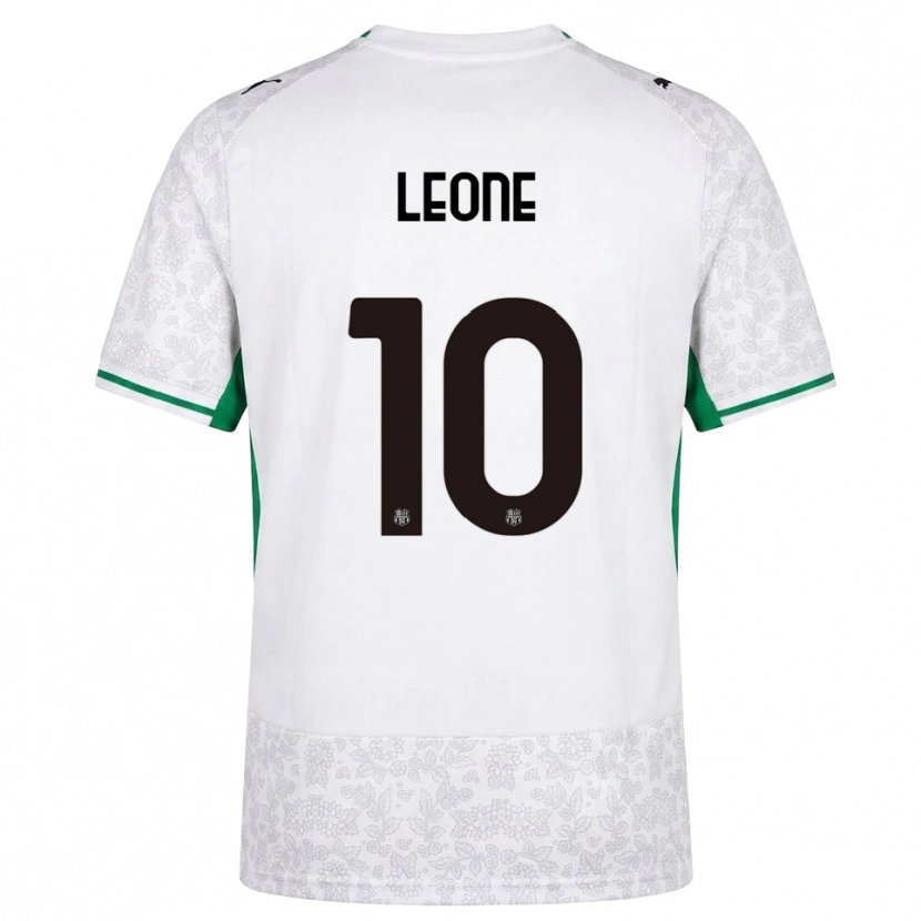 Danxen Mujer Camiseta Kevin Leone #10 Blanco Negro Verde 2ª Equipación 2026/27 La Camisa