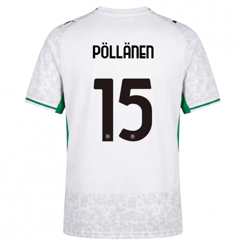 Danxen Mujer Camiseta Pharez Pöllänen #15 Blanco Negro Verde 2ª Equipación 2026/27 La Camisa