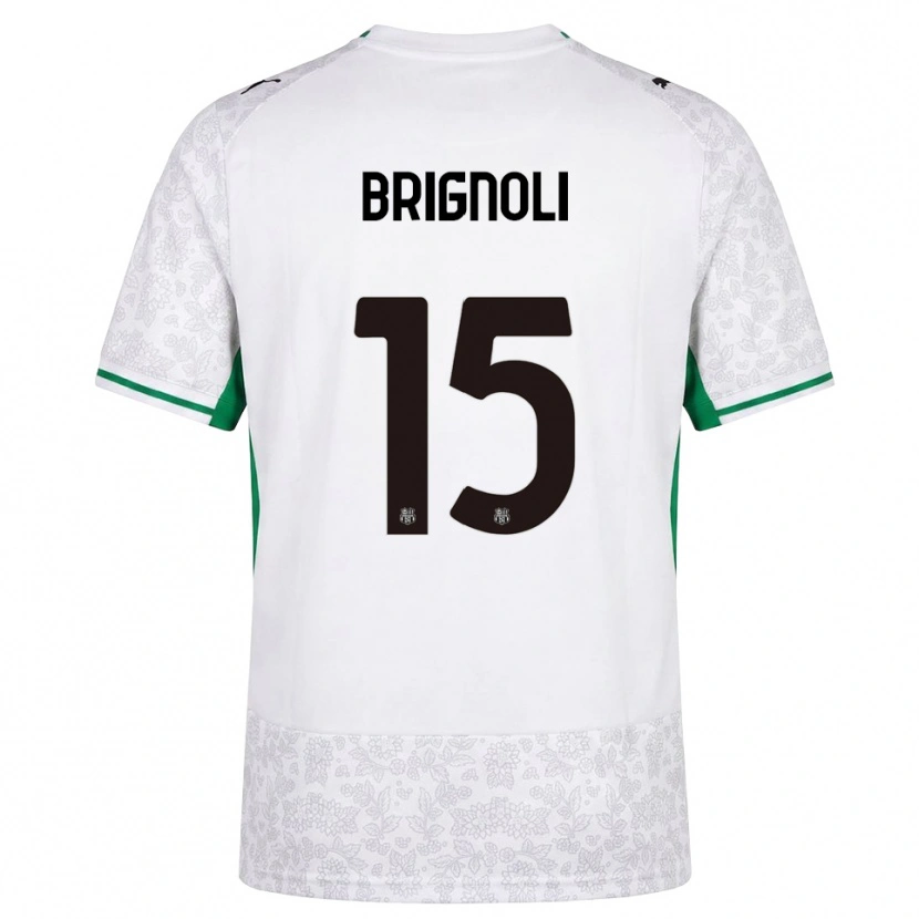 Danxen Mujer Camiseta Benedetta Brignoli #15 Blanco Negro Verde 2ª Equipación 2026/27 La Camisa