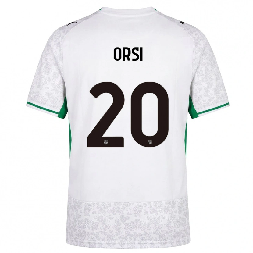 Danxen Mujer Camiseta Benedetta Orsi #20 Blanco Negro Verde 2ª Equipación 2026/27 La Camisa