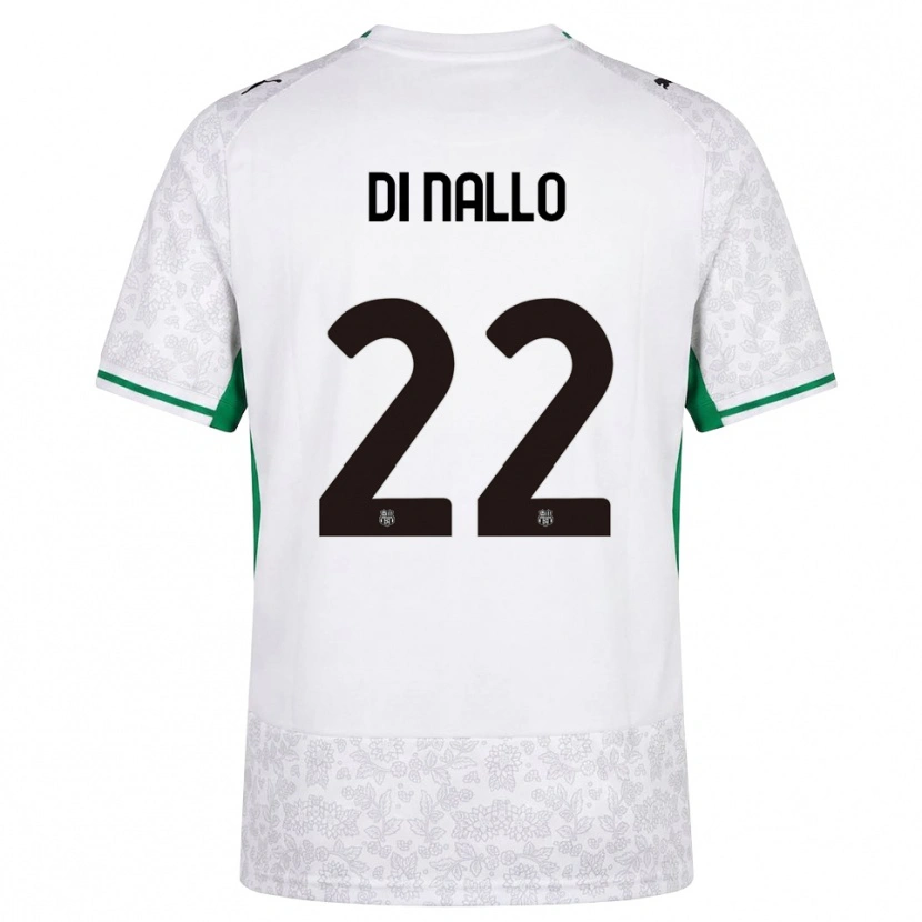 Danxen Mujer Camiseta Erica Di Nallo #22 Blanco Negro Verde 2ª Equipación 2026/27 La Camisa