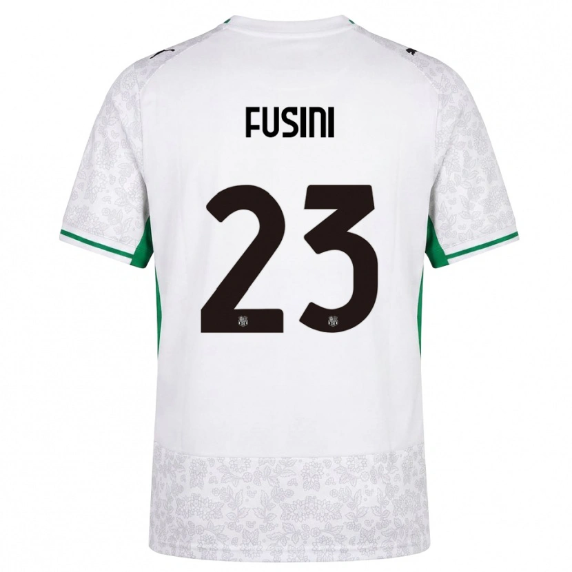 Danxen Mujer Camiseta Martina Fusini #23 Blanco Negro Verde 2ª Equipación 2026/27 La Camisa