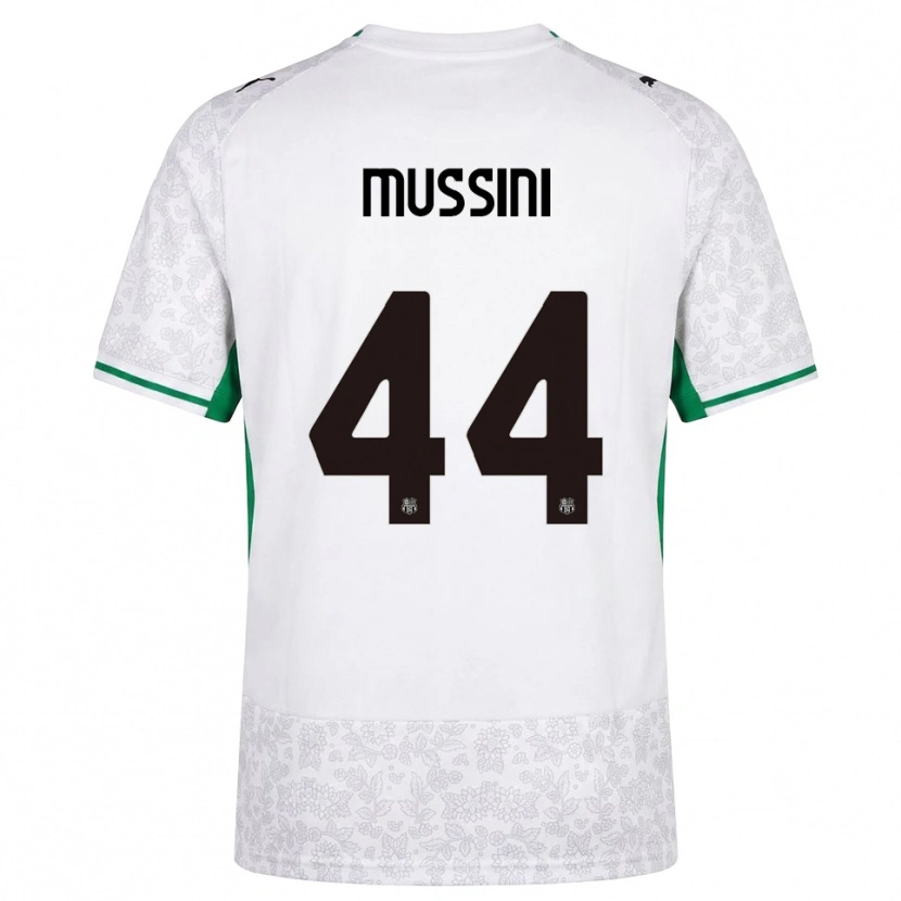 Danxen Mujer Camiseta Andrea Mussini #44 Blanco Negro Verde 2ª Equipación 2026/27 La Camisa