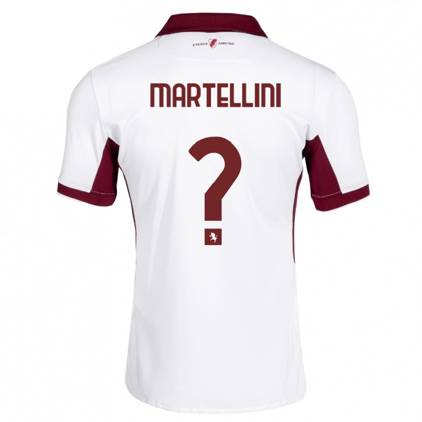 Danxen Mujer Camiseta Riccardo Martellini #0 Burdeos Blanco Rojo 2ª Equipación 2026/27 La Camisa