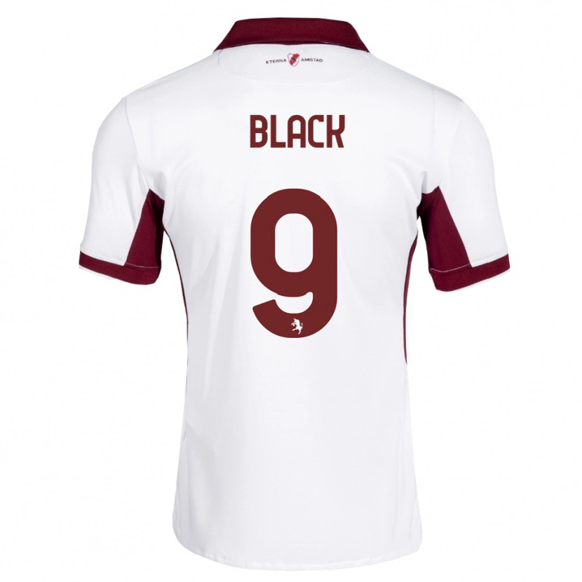 Danxen Mujer Camiseta Yahrell Black #9 Burdeos Blanco Rojo 2ª Equipación 2026/27 La Camisa