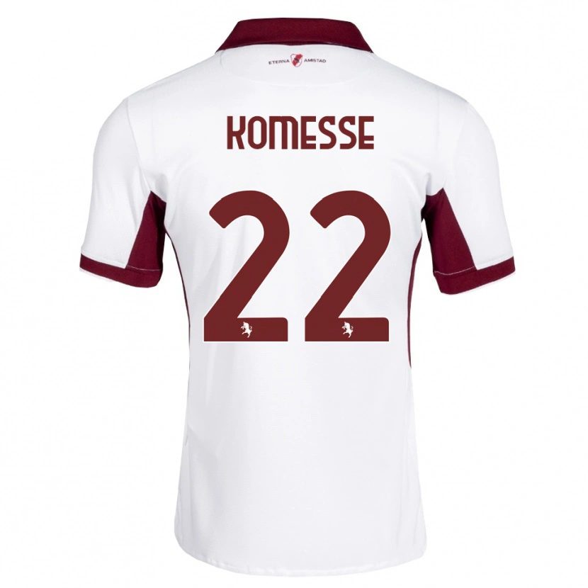 Danxen Mujer Camiseta Josias Sabone Komesse #22 Burdeos Blanco Rojo 2ª Equipación 2026/27 La Camisa