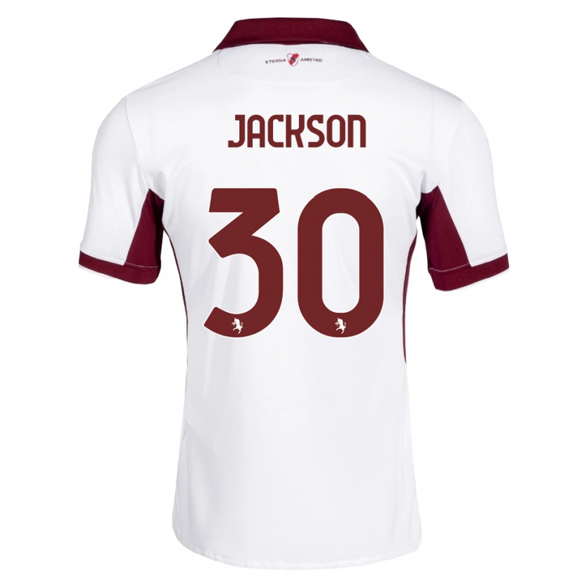 Danxen Mujer Camiseta Michael Jackson #30 Burdeos Blanco Rojo 2ª Equipación 2026/27 La Camisa