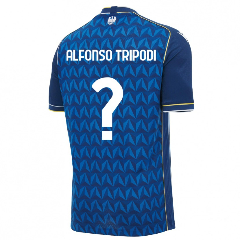 Danxen Mujer Camiseta Leonardo Alfonso Tripodi #0 Azul Real Blanco Azul 2ª Equipación 2026/27 La Camisa