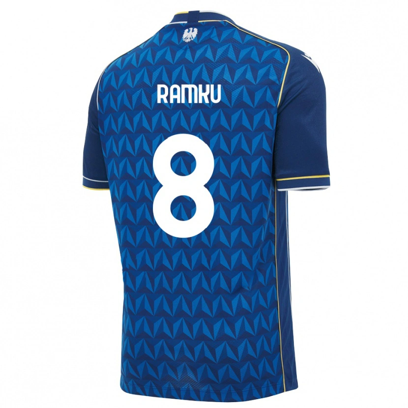 Danxen Mujer Camiseta Alex Ramku #8 Azul Real Blanco Azul 2ª Equipación 2026/27 La Camisa