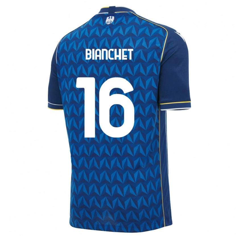 Danxen Mujer Camiseta Alessandro Bianchet #16 Azul Real Blanco Azul 2ª Equipación 2026/27 La Camisa