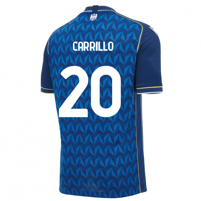 Danxen Mujer Camiseta Pietro Carrillo #20 Azul Real Blanco Azul 2ª Equipación 2026/27 La Camisa