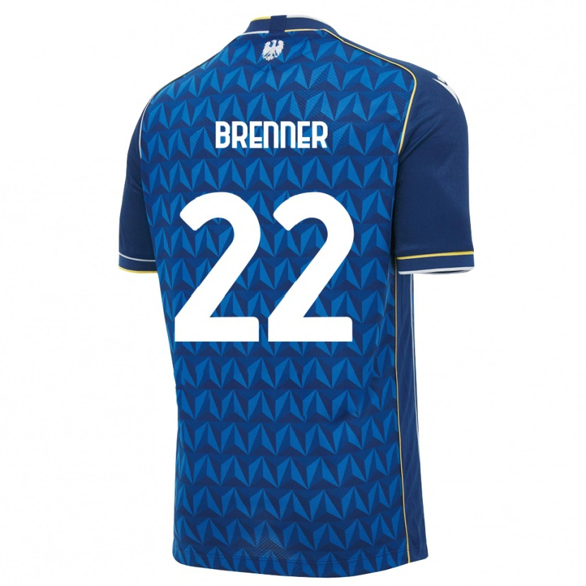 Danxen Mujer Camiseta Brenner #22 Azul Real Blanco Azul 2ª Equipación 2026/27 La Camisa