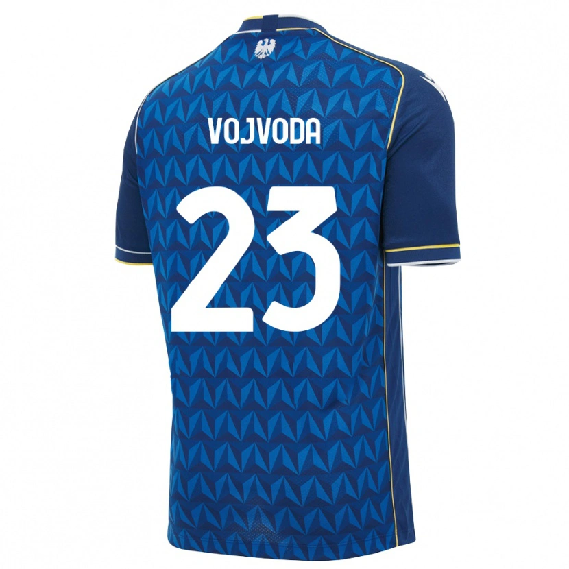 Danxen Mujer Camiseta Mërgim Vojvoda #23 Azul Real Blanco Azul 2ª Equipación 2026/27 La Camisa