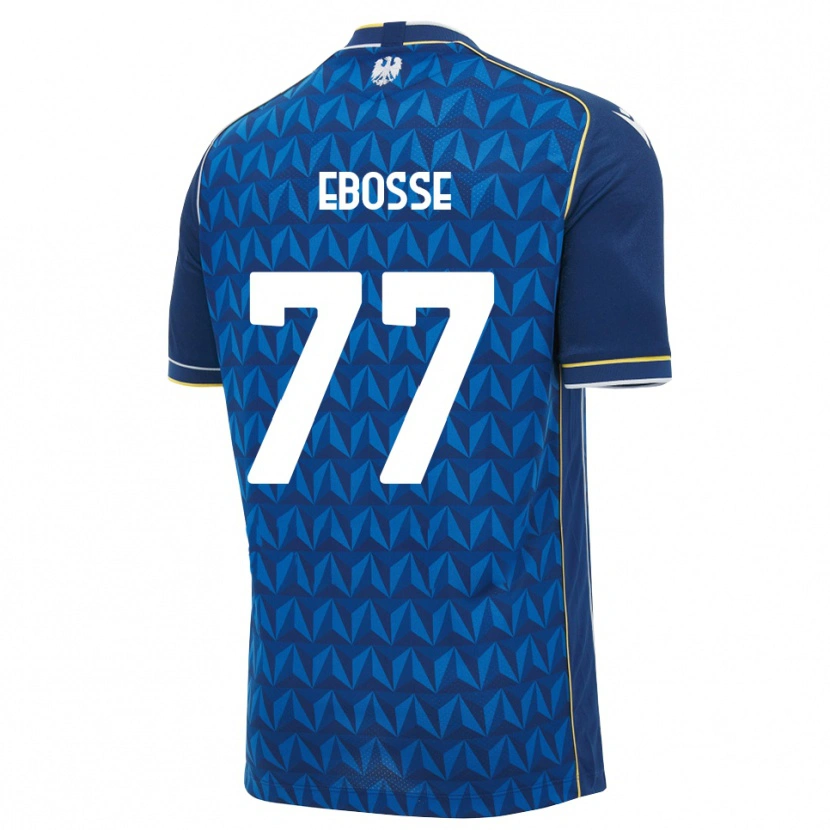 Danxen Mujer Camiseta Enzo Ebosse #77 Azul Real Blanco Azul 2ª Equipación 2026/27 La Camisa