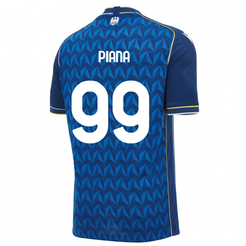 Danxen Mujer Camiseta Edoardo Piana #99 Azul Real Blanco Azul 2ª Equipación 2026/27 La Camisa