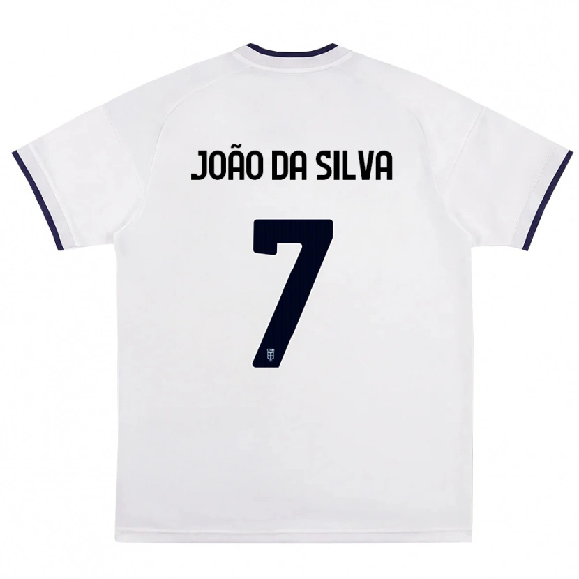 Danxen Mujer Camiseta Miguel Silva #7 Blanco Rojo Azul Real 2ª Equipación 2026/27 La Camisa