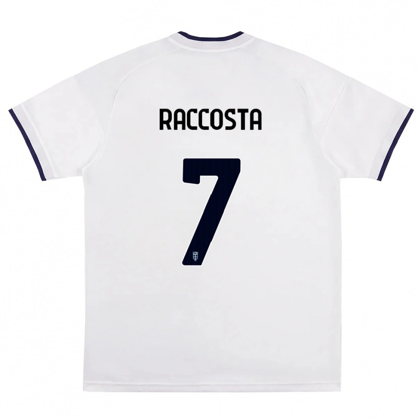 Danxen Mujer Camiseta Jacopo Raccosta #7 Blanco Rojo Azul Real 2ª Equipación 2026/27 La Camisa