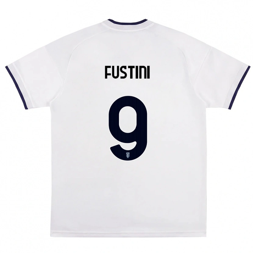 Danxen Mujer Camiseta Kevin Fustini #9 Blanco Rojo Azul Real 2ª Equipación 2026/27 La Camisa