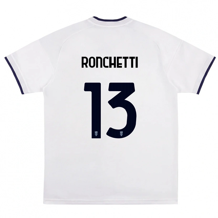 Danxen Mujer Camiseta Fabio Ronchetti #13 Blanco Rojo Azul Real 2ª Equipación 2026/27 La Camisa