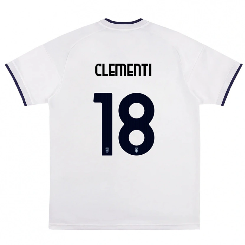 Danxen Mujer Camiseta Thomas Clementi #18 Blanco Rojo Azul Real 2ª Equipación 2026/27 La Camisa
