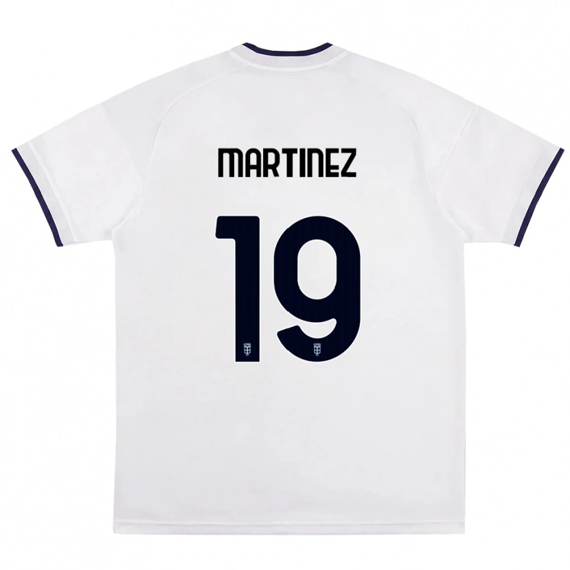 Danxen Mujer Camiseta Diego Martinez #19 Blanco Rojo Azul Real 2ª Equipación 2026/27 La Camisa