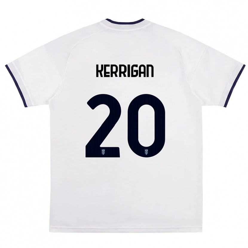 Danxen Mujer Camiseta Liam Kerrigan #20 Blanco Rojo Azul Real 2ª Equipación 2026/27 La Camisa