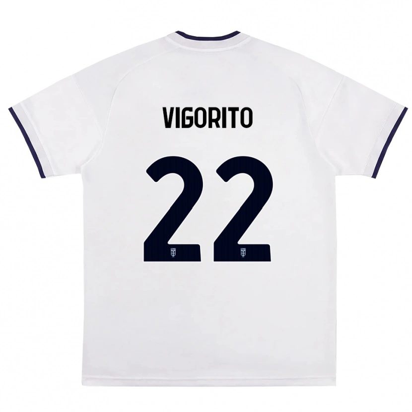 Danxen Mujer Camiseta Mauro Vigorito #22 Blanco Rojo Azul Real 2ª Equipación 2026/27 La Camisa