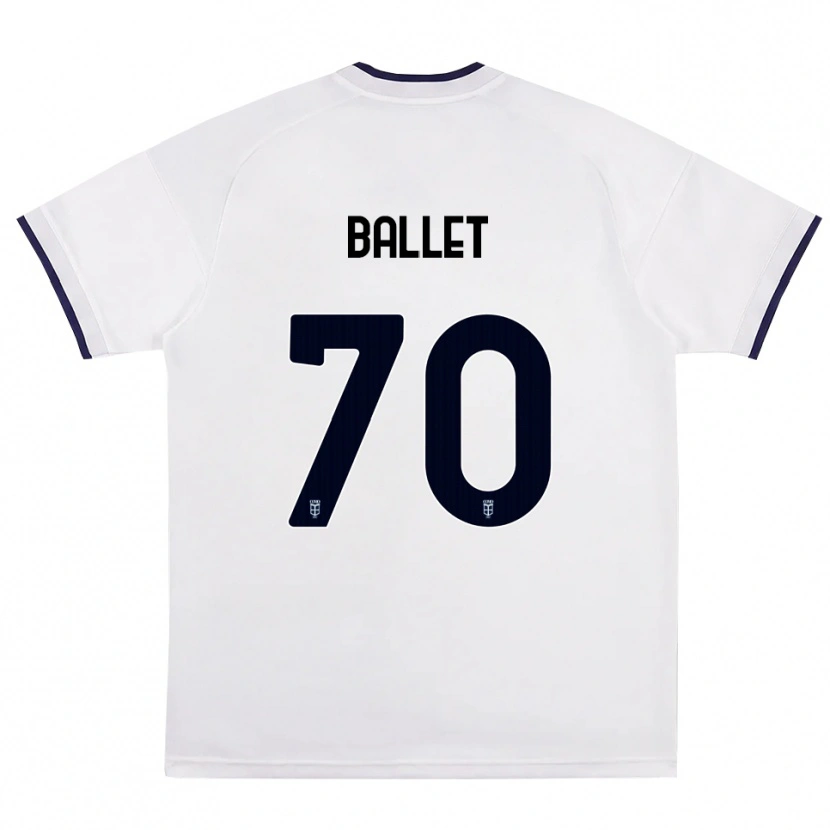 Danxen Mujer Camiseta Samuel Ballet #70 Blanco Rojo Azul Real 2ª Equipación 2026/27 La Camisa