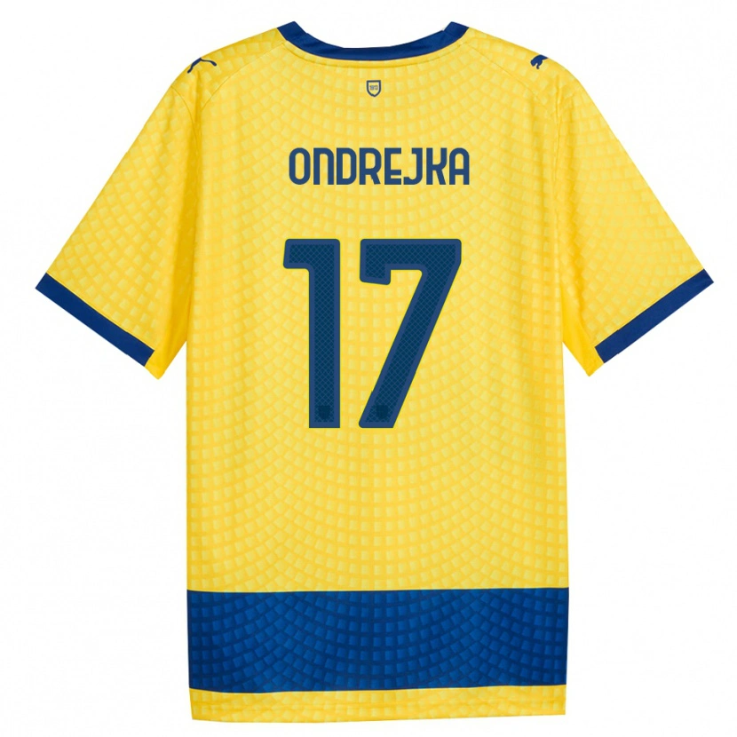 Danxen Mujer Camiseta Jacob Ondrejka #17 Amarillo Azul Negro 2ª Equipación 2026/27 La Camisa